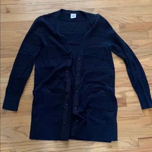 Cabi long navy sweater